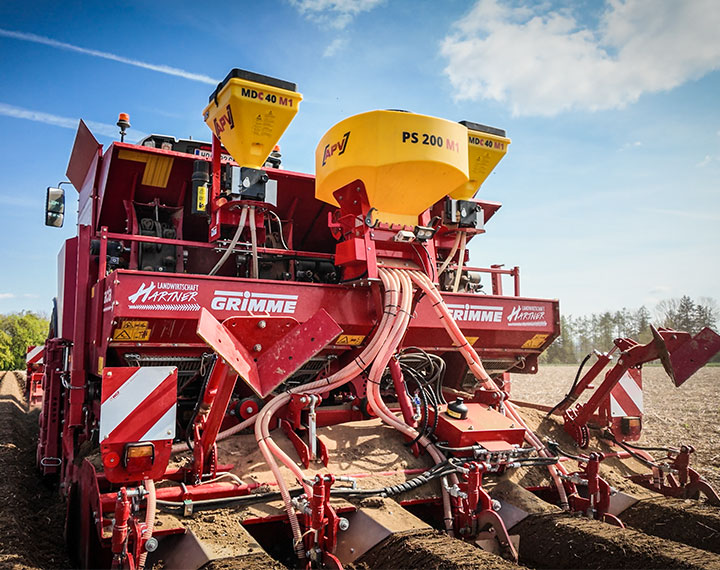 APV World Pflanzenschutz Produkte - Multidosierer für luftlose Düngerausbringung und Granulatdünger beim Kartoffelanbau