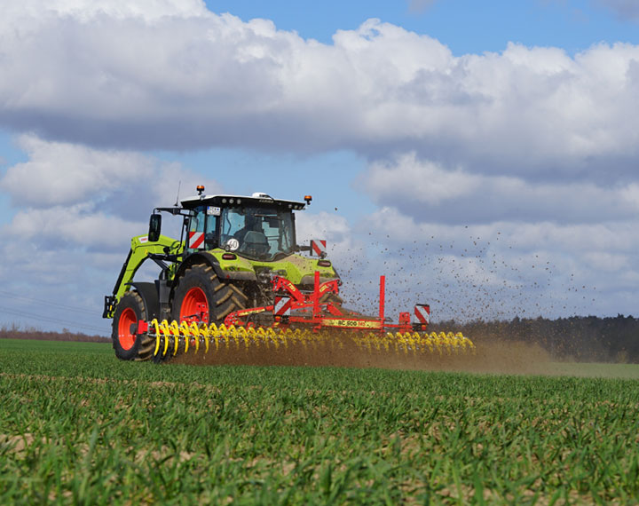 APV Produkte für Ackerkulturpflege: Rollstriegel, Mulchstriegel für verstopfungsfreies Krustenbrechen und mechanische Unkrautbekämpfung